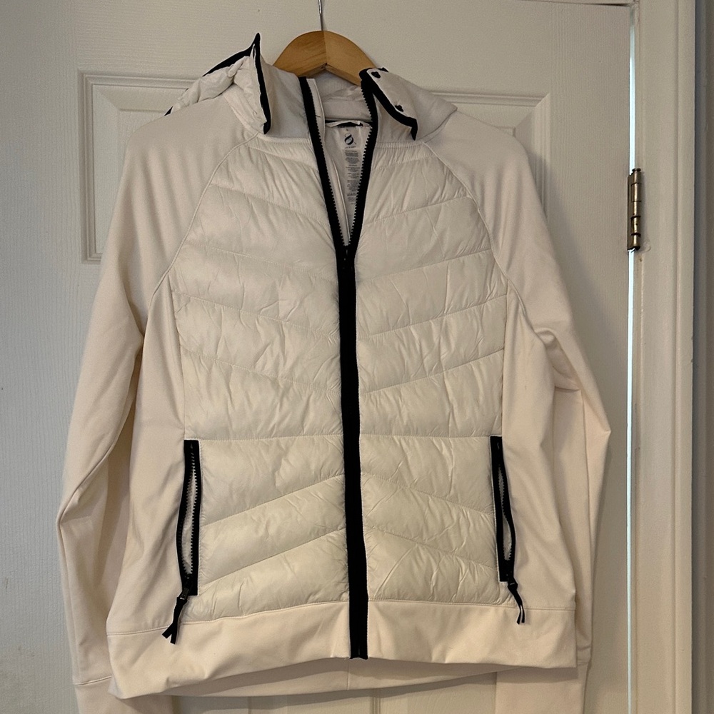 Lou & Grey Cream Jacket with Black Trim